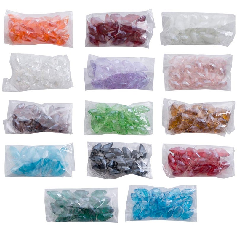 LONGWIN Lot 280pcs Teardrop Crystal Beads 6x12mm Briolette Glass Beads Jewelry Making Supplie for DIY Projects, Bracelets, Necklaces, Earrings - Image 4